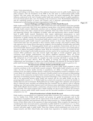 The Role of Public Health in Promoting Health Research (www.kiu.ac.ug ...