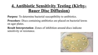 Tests in Microbiology Lab - Microbiology for Lab Technicians | PPTX