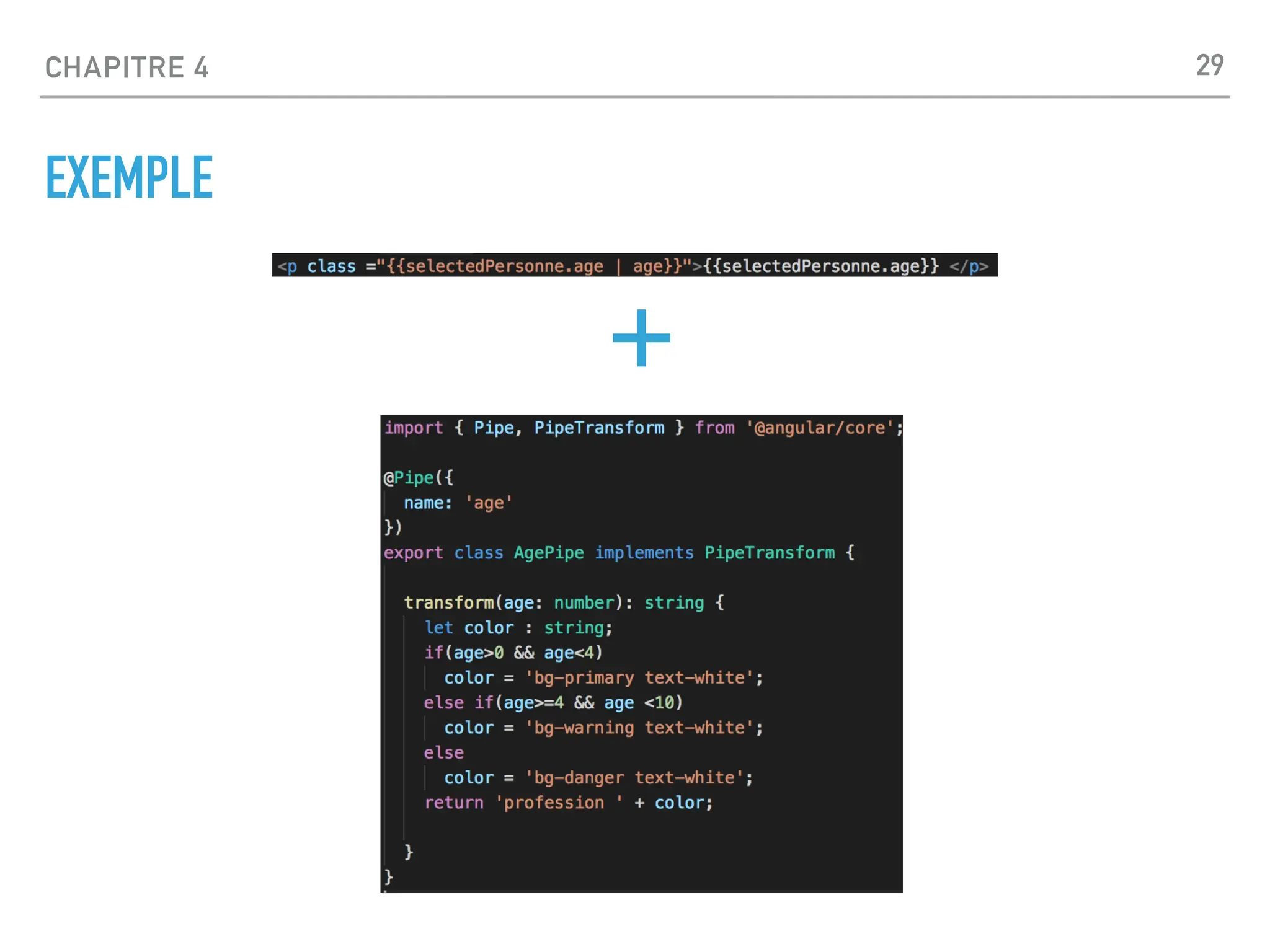 CHAPITRE 4
EXEMPLE
29
 