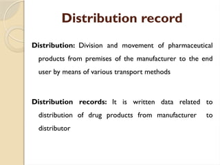 Documents in pharmaceutical industry ppt | PPTX