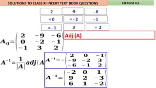 Adjunct Inverse 4.5 ADJOINT AND INVERSE OF A MATRIX.pptx