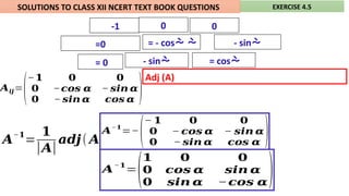 Adjunct Inverse 4.5 ADJOINT AND INVERSE OF A MATRIX.pptx
