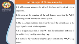 Center for Smart Agriculture Organic FarmingGreen-manuring.pptx
