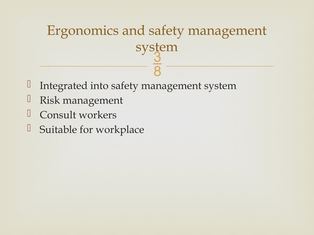 Introduction To Ergonomics Lecturs 1 A Pptx