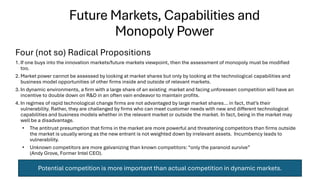 Understanding Dynamic Competition: Perspectives on Monopoly and Market ...