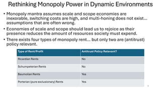 Understanding Dynamic Competition: Perspectives on Monopoly and Market ...