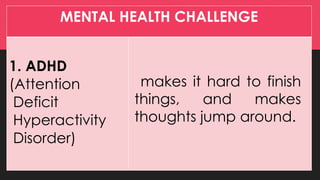 Hyperactive Challenge Blair 4.2mental-health-challenges personal dev.pptx