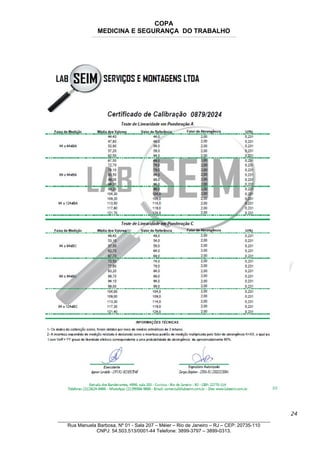 COPA
MEDICINA E SEGURANÇA DO TRABALHO
____________________________________________________________________________________________________________________________________________________________________
24
_______________________________________________________________________________
Rua Manuela Barbosa, Nº 01 - Sala 207 – Méier – Rio de Janeiro – RJ – CEP: 20735-110
CNPJ: 54.503.513/0001-44 Telefone: 3899-3797 – 3899-0313.
 