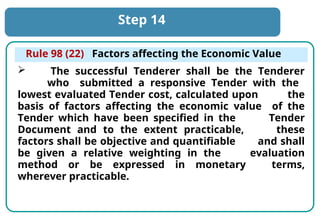 4.Evaluation of Tenders .ppt PPR TRAINING PPR TRAINING | PPT