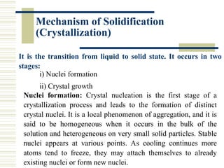 4. Solidification of Metals and alloys.ppt