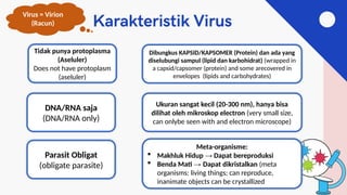 materi tentang virus kelas 10, macam macam virus | PPTX