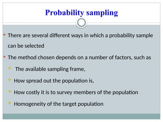4. Sampling Method.pptx good fro biostatics and sampling | PPTX