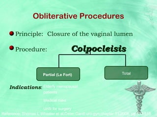 4.Management of pelvic organ prolapse-Mathew john.ppt