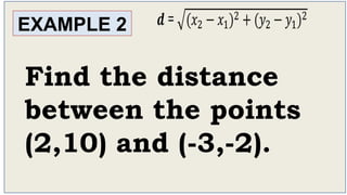 4. distance formula.pptx mathematics g8 | PPTX