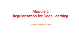 Dataset Augmentation in Deep Learning with NLP Concepts | PPTX