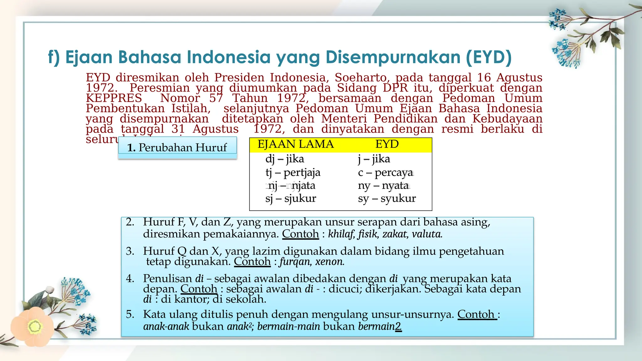 4. materi bahasa indonesia Ejaan Yang Disempurnakan.pptx
