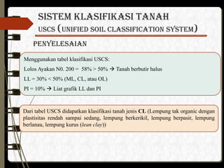 4. M. 8 KLASIFIKASI TANAH dengan metode USCS | PDF