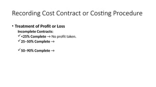 Introduction to Cost Costing: A Contract Accounting Approach | PPTX