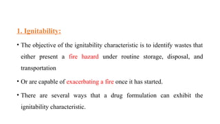 Ignitable Storage 4. WASTE DISPOSAL (1).pptx quality assurance | PPTX
