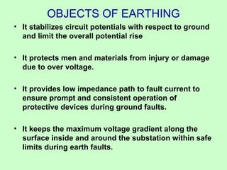 Earthing System Object 4.2Earthing.ppt traction distribution railway | PPT