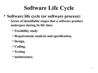 LIFE CYCLE MODEL in SOFTWARE ENGINEERING | PPT