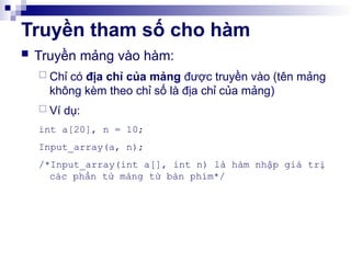 Bài giảng về hàm ngôn ngữ C++ công nghệ thông tin | PPTX