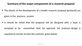 4. MAJOR COMPONENTS of proposal.pdf in research | PDF