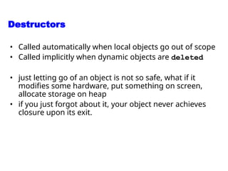 4. Constructors+Destructors.ppt C++ object oriented programming | PPT