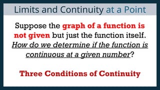 4.1-Continuity-of-Functions Basic Calculus | PPTX