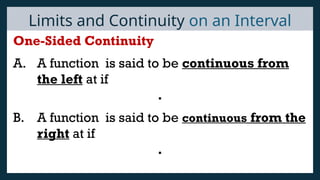 Left Right Continuity Examples 4.1-Continuity-of-Functions Basic Calculus | PPTX