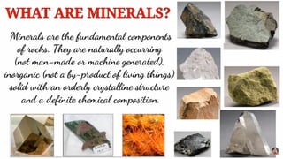 Naturally Occurring Rocks MINERALS AND ROCKS: Naturally occurring rocks | PPTX