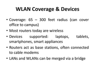Wireless Local Area Network (WLAN) in Computer Network | PDF