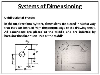 Inudirectional Drawing 4. Dimensioning.ppt mechanics enginering | PPT