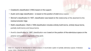 Craddock Classification Rpd 4.Classification System for Partial Edentulism.pptx