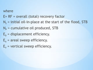 Recovery Factor Sweep Comprehensive Analysis of Oil Recovery Efficiencies in Secondary and ...