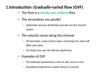 Gradually Varied Flow Types 4.gradually varied flow part 1.pptx use it simply | PPTX