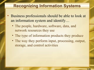 Information System Business Examples Foundations of Information Systems in Business: Concepts, Applications ...