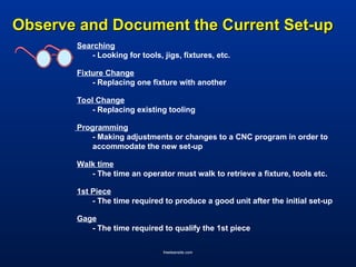 Mastering Set-up Reduction and Quick Changeover with SMED Techniques | PPT