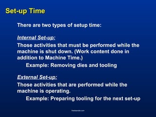 Mastering Set-up Reduction and Quick Changeover with SMED Techniques | PPT