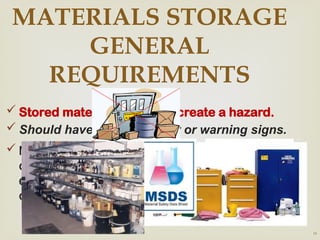 Comprehensive Guide to Safe Materials Handling and Storage Practices | PPTX