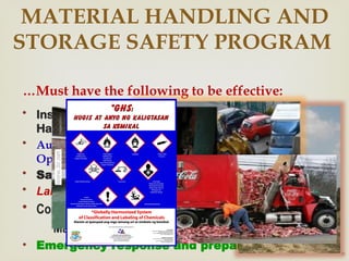 Comprehensive Guide to Safe Materials Handling and Storage Practices | PPTX