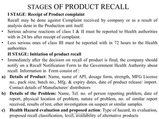 Example O D Rcal Dat Comprehensive Guide to Pharmaceutical Complaints, Returns, and Recalls ...
