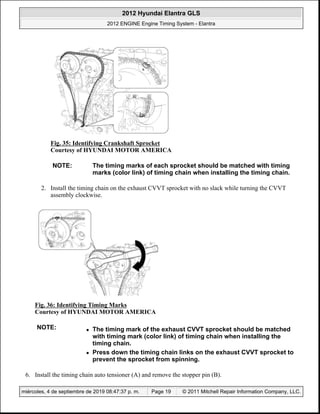 Comprehensive Guide to 2012 Hyundai Elantra Engine Timing Chain System ...