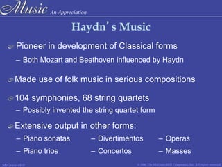 The Music history -- the Classical Period | PDF