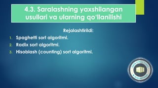 Comprehensive Guide to Advanced Sorting Algorithms in Data Structures ...