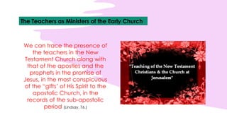 Ministry Roles and Charisms in the New Testament Church | PPTX