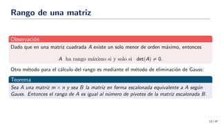 Comprehensive Study on Matrix Rank and Linear Systems Resolution | PDF