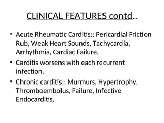 Rheumatic heart disease and infective endocarditis | PPT