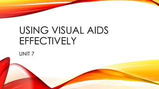 Mastering the Use of Visual Aids for Effective Presentations | PPTX