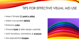 Mastering the Use of Visual Aids for Effective Presentations | PPTX